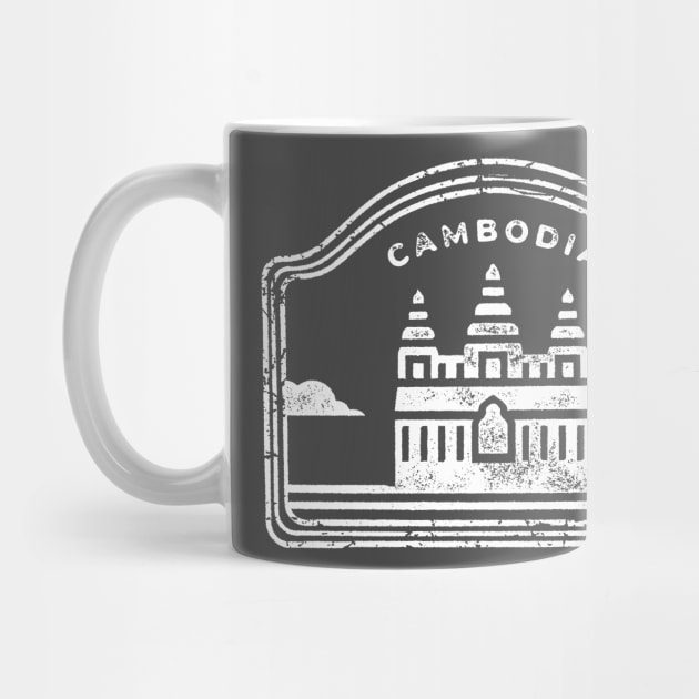 Cambodia - White Print by CuteBotss